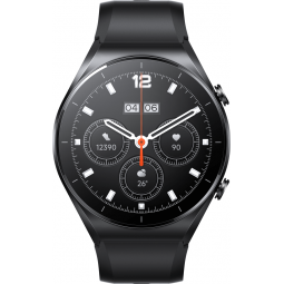 Xiaomi Mi Watch S1 46mm Sapphire with Leather and Silicone Strap, Wi-Fi, NFC, Black - išmanusis laikrodis internetu