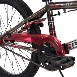 Huffy Revolt 20" BMX Bike - vaikiškas dviratis, pilka / raudona atsiliepimai