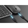 Inphic V780 2.4G Wireless Keyboard + Mouse Set, Ergonomic, Grey - belaidės klaviatūros ir pelės rinkinys išsimokėtinai