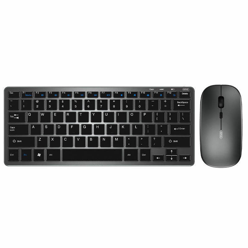 Inphic V780 2.4G Wireless Keyboard + Mouse Set, Ergonomic, Grey - belaidės klaviatūros ir pelės rinkinys kaina