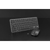 Inphic V780 2.4G Wireless Keyboard + Mouse Set, Ergonomic, Grey - belaidės klaviatūros ir pelės rinkinys garantija