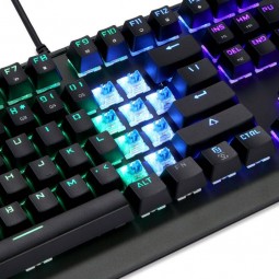 Motospeed CK76 Outemu Blue Mechanical Gaming Keyboard, RGB LED, USB, ENG, Black - žaidimų klaviatūra pigiai