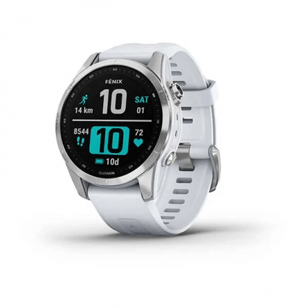 Garmin fenix 7S 42mm Silver / Whitestone, Silicone, Wi-Fi, GPS išmanusis laikrodis kaina