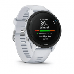 Garmin Forerunner 255 Music 46mm, Whitestone, Silicone, GPS - išmanusis laikrodis pigiau