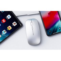 Inphic M2B Bluetooth Mouse, 1600 DPI, Slim, Silent, Silver - belaidė pelė pigiai