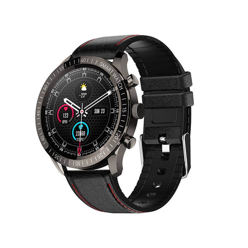 Colmi SKY 5 PLUS 45mm Smart Watch, Leather Strap, Black - išmanusis laikrodis kaina Colmi SKY 5 PLUS 45mm Smart Watch, Leather Strap, Black - išmanusis laikrodis kaina