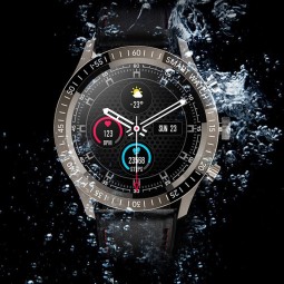 Colmi SKY 5 PLUS 45mm Smart Watch, Leather Strap, Black - išmanusis laikrodis pigiai