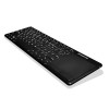 Modecom TPK2 Voyager Wireless Keyboard With Back Light And Pad, Black - belaidė klaviatūra su integruota pele, juoda pigiau