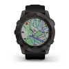 Garmin fenix 7X Sapphire Solar 51mm, Carbon Gray / Black, Silicone, Wi-Fi, GPS išmanusis laikrodis internetu