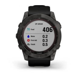Garmin fenix 7X Sapphire Solar 51mm, Carbon Gray / Black, Silicone, Wi-Fi, GPS išmanusis laikrodis lizingu