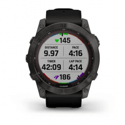 Garmin fenix 7X Sapphire Solar 51mm, Carbon Gray / Black, Silicone, Wi-Fi, GPS išmanusis laikrodis kaune