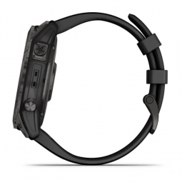 Garmin fenix 7X Sapphire Solar 51mm, Carbon Gray / Black, Silicone, Wi-Fi, GPS išmanusis laikrodis garantija