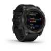 Garmin fenix 7X Sapphire Solar 51mm, Carbon Gray / Black, Silicone, Wi-Fi, GPS išmanusis laikrodis pigiau