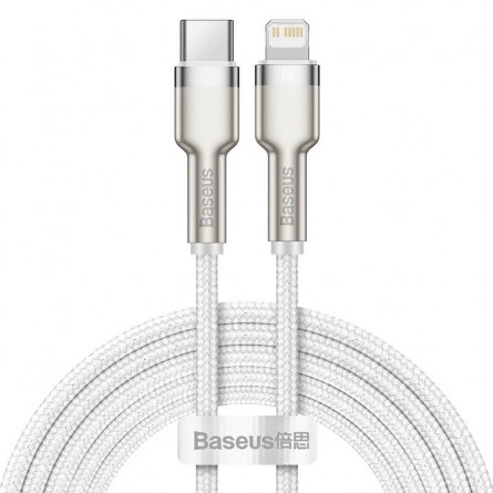 Baseus Cafule Type-C to Lightning PD2 20W 2m greito įkrovimo kabelis, baltas kaina