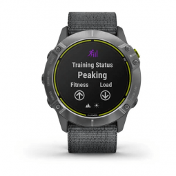 Garmin Enduro 51mm, Steel with Gray UltraFit Nylon Strap, GPS išmanusis laikrodis išsimokėtinai