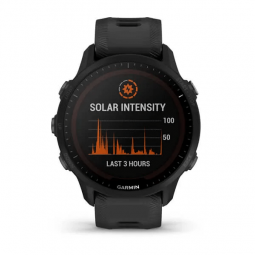 Garmin Forerunner 955 Solar 47mm, Black, Silicone, Wi-Fi, GPS - išmanusis laikrodis išsimokėtinai