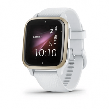 Garmin Venu SQ 2 40mm Cream Gold / White, Silicone, NFC, GPS - išmanusis laikrodis kaina