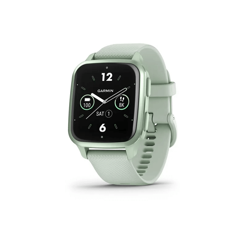 Garmin Venu SQ 2 40mm Mint / Metallic Mint, Silicone, NFC, GPS - išmanusis laikrodis kaina