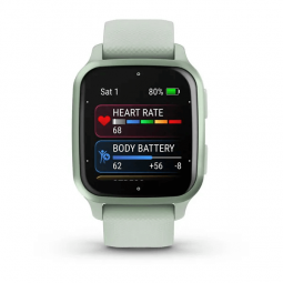 Garmin Venu SQ 2 40mm Mint / Metallic Mint, Silicone, NFC, GPS - išmanusis laikrodis išsimokėtinai