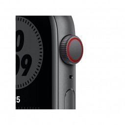Apple Watch Nike SE GPS + Cellular, 44mm Space Gray Aluminium Case with Anthracite/Black Nike Sport Band pigiau