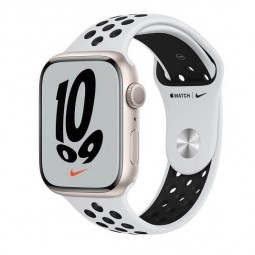 Apple Watch Nike Series 7 GPS, 45mm Starlight Aluminium...