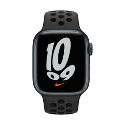 Apple Watch Nike Series 7 GPS + Cellular, 41 mm Midnight Aluminium Case with Anthracite/Black Nike Sport Band pigiau