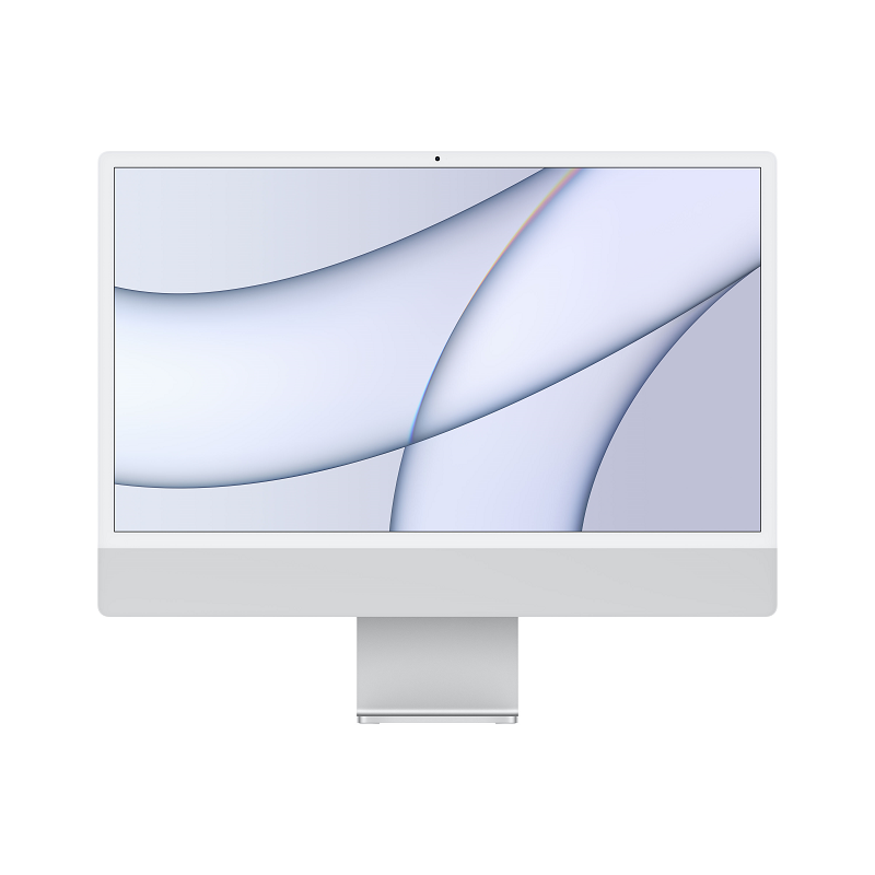 Apple iMac 24" Retina 4.5K Apple M1 8C CPU, 8C GPU/8GB/256GB SSD/Silver/INT kaina