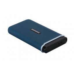 Transcend Portable 500GB, SSD, USB 3.1, Navy Blue - išorinis kietasis diskas pigiau