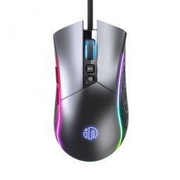 Inphic PW6 Gaming Mouse 4800 DPI, 8 Key, RGB, Grey -...