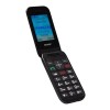 Denver Senior Flip Phone BAS-24200M Balticum atverčiamas mobilusis telefonas senjorams, juodas internetu