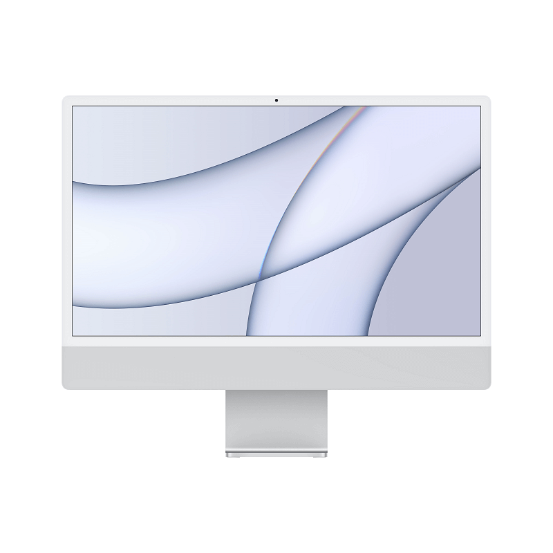 Apple iMac 24" Retina 4.5K Apple M1 8C CPU, 7C GPU/8GB/256GB SSD/Silver/INT kaina