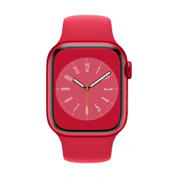 Apple Watch Series 8 GPS, 41mm (PRODUCT) RED Aluminium Case with (PRODUCT) RED Sport Band - Regular pigiau