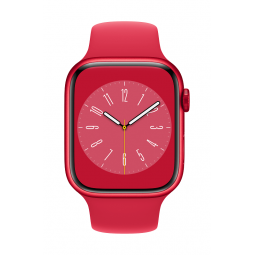 Apple Watch Series 8 GPS, 45mm (PRODUCT) RED Aluminium Case with (PRODUCT) RED Sport Band - Regular pigiau