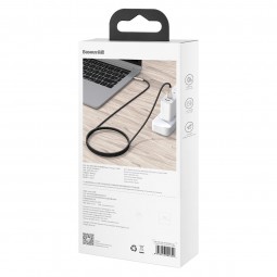Baseus Cafule Metal Type-C to Type-C 100W 1m -  greito įkrovimo kabelis, juodas atsiliepimai