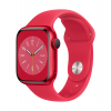 Apple Watch Series 8 GPS + Cellular, 41mm (PRODUCT) RED Aluminium Case with (PRODUCT)RED Sport Band - Regular kaina