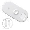 Baseus Wireless Charger Smart 3in1 - belaidis įkroviklis, baltas internetu