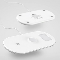 Baseus Wireless Charger Smart 3in1 - belaidis įkroviklis, baltas išsimokėtinai