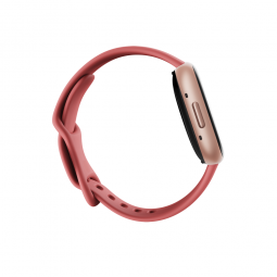Fitbit Versa 4 Watch 41mm, NFC, GPS, Pink Sand/Copper Rose Aluminium  - išmanusis laikrodis pigiau