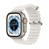 Apple Watch Series Ultra GPS + Cellular, 49mm Titanium Case with White Ocean Band kaina
