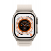 Apple Watch Series Ultra GPS + Cellular, 49mm Titanium Case with Starlight Alpine Loop - Large pigiau