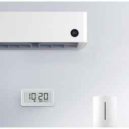 Xiaomi Mi Home Temperature and Humidity Monitor Clock Pro, White - temperatūros, drėgmės jutiklis su laikrodžiu lizingu