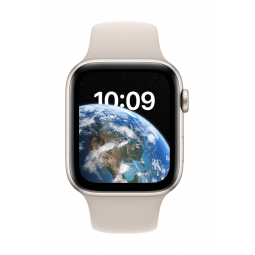 Apple Watch SE 2nd gen GPS + Cellular 44mm Starlight Aluminium Case with Starlight Sport Band - Regular 2nd Gen pigiau