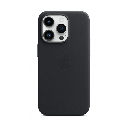 Apple iPhone 14 Pro Leather Case with MagSafe - Midnight kaina
