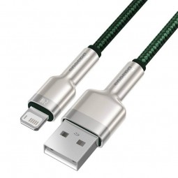 Baseus Cafule Metal USB to Lightning 2.4A Data Cable, Green - kabelis pigiau