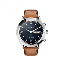 Colmi SKY 5 PLUS 45mm Smart Watch, Leather Strap, Black/Brown - išmanusis laikrodis pigiau