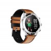 Colmi SKY 5 PLUS 45mm Smart Watch, Leather Strap, Black/Brown - išmanusis laikrodis internetu