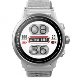 Coros APEX 2 43mm Outdoor Watch, Grey, Nylon Band - išmanusis laikrodis internetu
