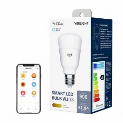 Yeelight Smart LED Bulb W3 Dimmable E27, 8W, 900lm, 2700K, 60mm, LED išmanioji lemputė garantija