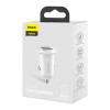 Baseus Grain Pro Car Charger 2x USB 4.8A automobilinis įkroviklis,balta pigiai