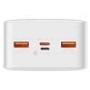 Baseus Bipow Digital Display 30000mAh 20W Power Bank - greito įkrovimo išorinė baterija, balta pigiai